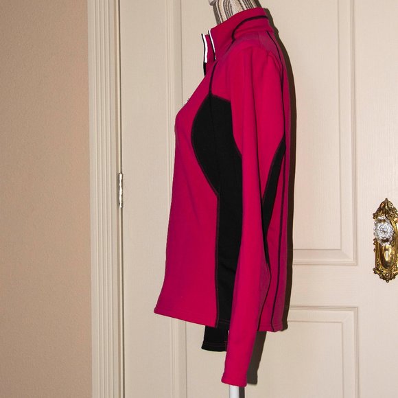 Obermeyer Pink 1/4 Zip Pullover M - Picture 5 of 8